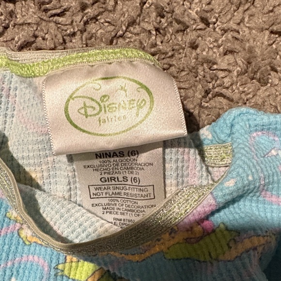Charming Blue tinkerbell Kids Pajama set - Picture 3 of 6